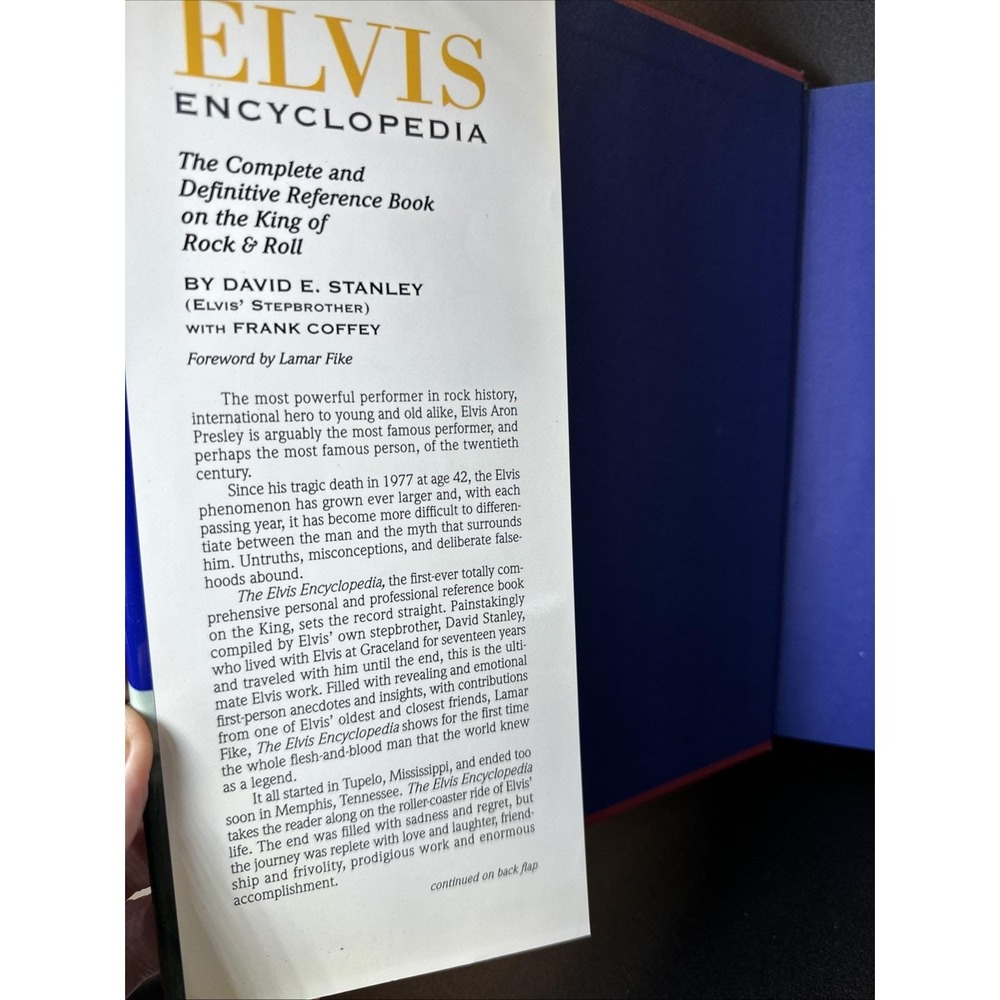 The Elvis Encyclopedia - Hardcover Stanley, David E.|Coffey, Frank 2000 Reprint - Picture 3 of 12